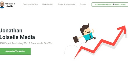 Site de l'agence de marketing web, Jonathan Loiselle Media Site de l'agence de marketing web, Jonathan Loiselle Media