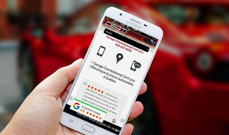 Optimisation pour mobile de site web