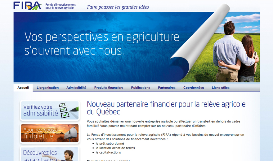 Le FIRA - Fonds d'investissement pour la relève agricole Le FIRA - Fonds d'investissement pour la relève agricole