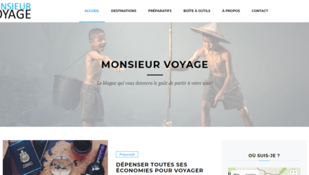 Site web de Monsieur Voyage Site web de Monsieur Voyage