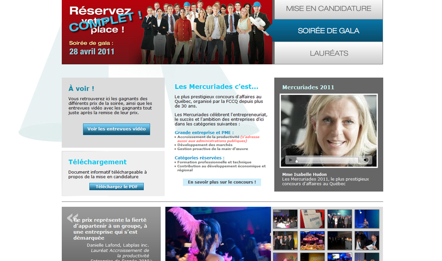 Concours d'affaires Les Mercuriades