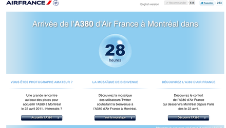 Air France - Arrivée de l'A380 à Montréal Air France - Arrivée de l'A380 à Montréal