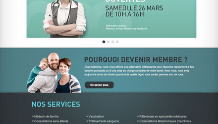 Site Web de la Clinique Médicina Site Web de la Clinique Médicina