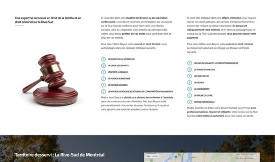 Site Jean Boyce Avocat