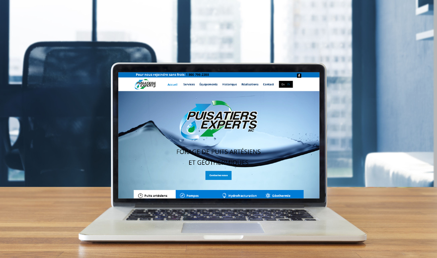 Conception Web pour l'entreprise Puisatiers Experts