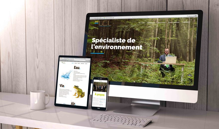 Photographie, Design et conception Web pour LCL Environnement
