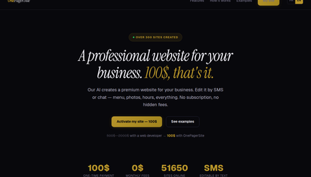OnePagerSite — accueil OnePagerSite — accueil