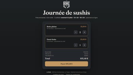 Le Boké, restaurant : commande et paiement en ligne