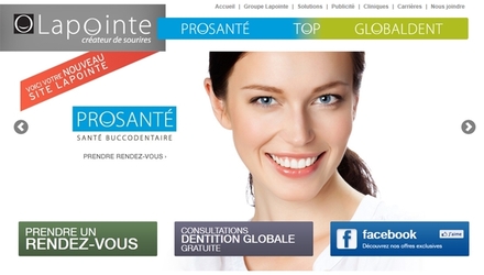 Site Internet des Centres Dentaires Lapointe Site Internet des Centres Dentaires Lapointe