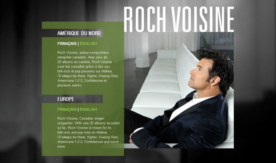 Site Internet de Roch Voisine Site Internet de Roch Voisine