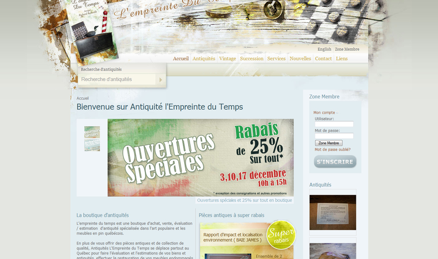 Antiquités l'empreinte du Temps