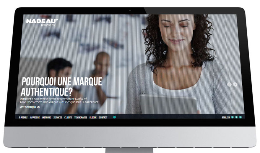 Nadeau Branding - Conception du site Web Nadeau Branding - Conception du site Web