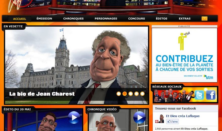 Création du site web et des jeux - Et Dieu Créa... Laflaque! 