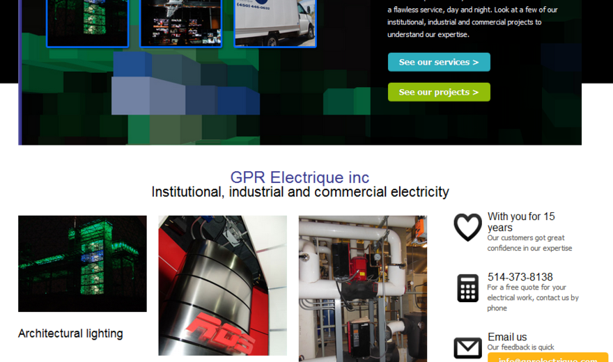 Site web de GPR Électrique