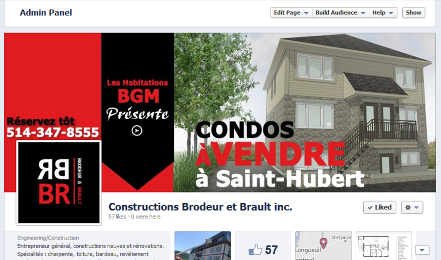 Page Facebook personnalisée
