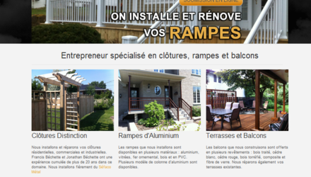 Site web de Rampes et Balcons Précision Site web de Rampes et Balcons Précision
