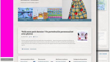 Site Web pour la boutique en ligne Artigina