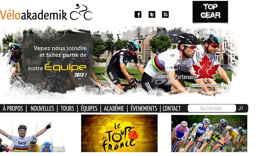 VéloAkademik - Design Web - Design d'interface VéloAkademik - Design Web - Design d'interface