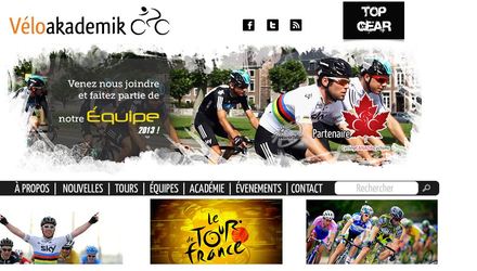 VéloAkademik - Design Web - Design d'interface VéloAkademik - Design Web - Design d'interface