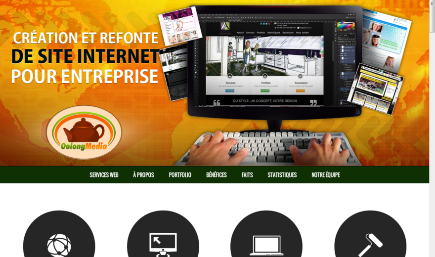 Site de l'agence de création de site web de Oolong Media Site de l'agence de création de site web de Oolong Media