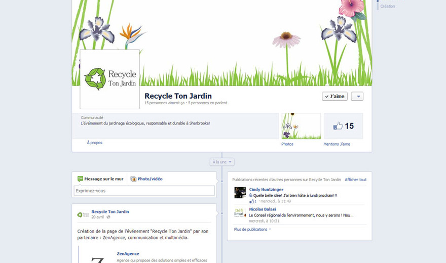 Média sociaux - Recycle ton jardin
