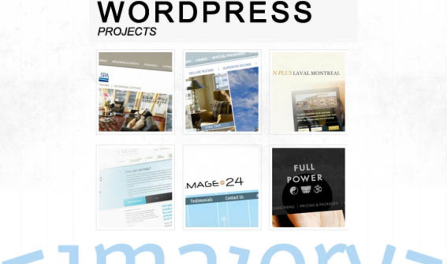 Nos projets avec WORDPRESS Nos projets avec WORDPRESS