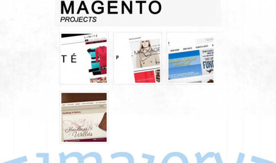 Nos projets avec MAGENTO Nos projets avec MAGENTO