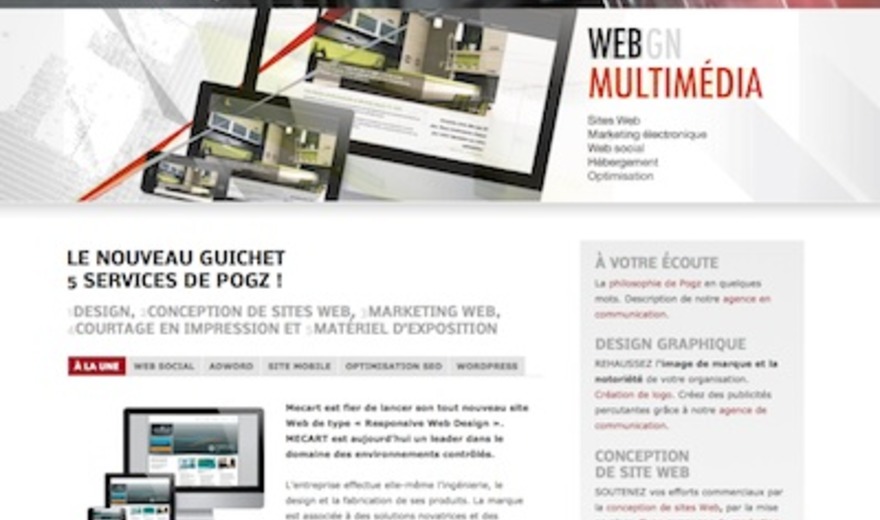 Page Web de Pogz Page Web de Pogz