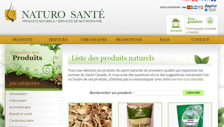 Naturo Santé - Produits naturels et service de naturopathe Naturo Santé - Produits naturels et service de naturopathe
