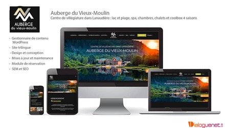 Auberge du Vieux Moulin : Site Web Magento Auberge du Vieux Moulin : Site Web Magento